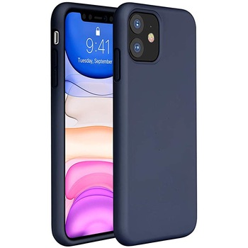 Husa protectie compatibila cu iPhone 11, ultra slim, silicon Bleumarin , interior din microfibra, PlanetPhone Husa protectie compatibila cu iPhone 11, ultra slim, silicon Bleumarin , interior din microfibra, PlanetPhone
