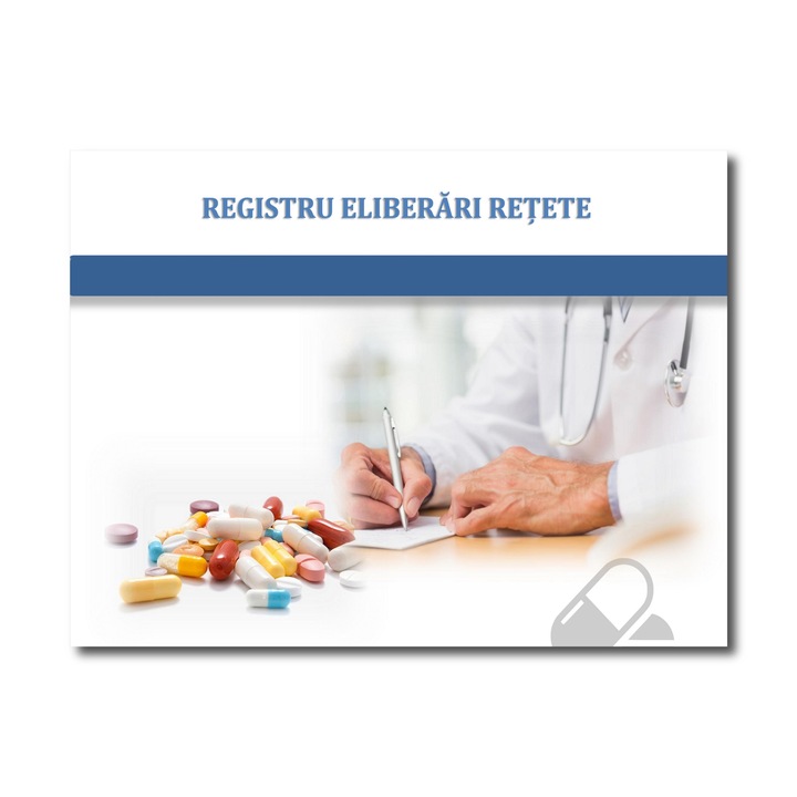 Registru eliberari retete, Format A4, 50 File, uz veterinar