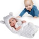 Papusa Mappy - Baby so lovely, cu paturica si jucarie DouDou, gri, 30 cm