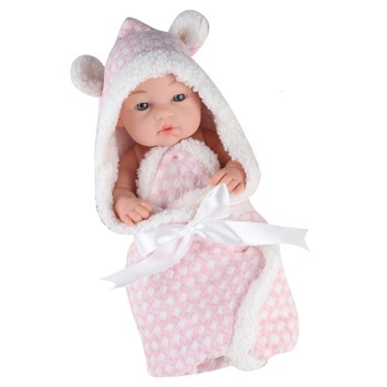 Papusa Mappy - Baby so lovely, cu paturica si jucarie DouDou, roz, 30 cm Papusa Mappy - Baby so lovely, cu paturica si jucarie DouDou, roz, 30 cm