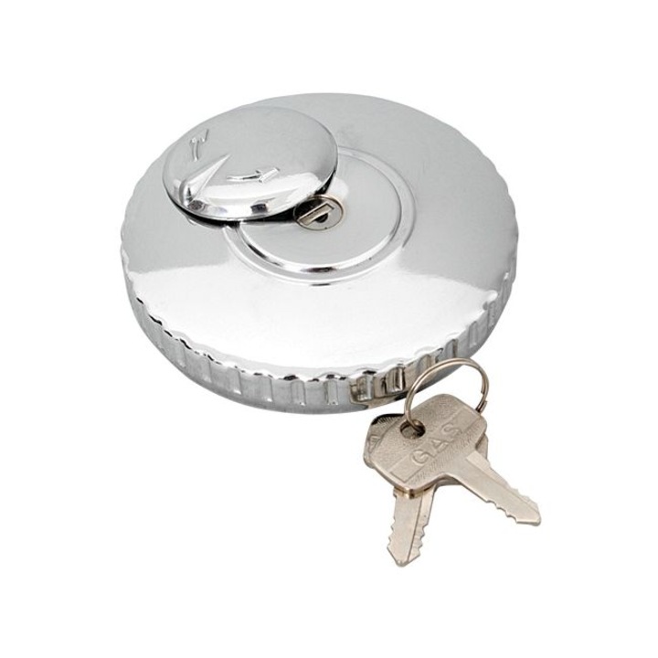 Капачка за резервоар с ключалка Lampa, хромирана, за камиони, диаметър 100 mm