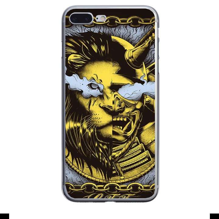 Husa silicon neagra iPhone 8 plus Ninja Lion