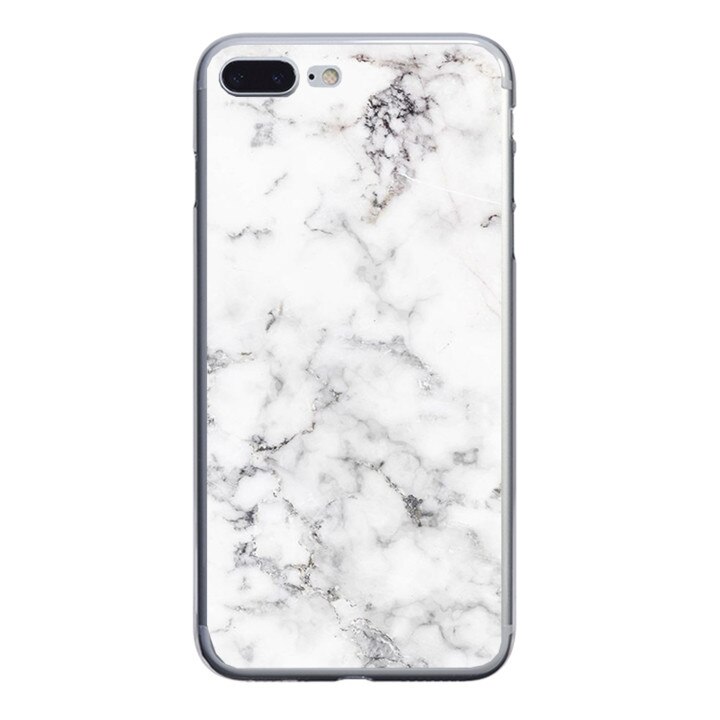 Husa silicon alba iPhone 7 plus White Marble