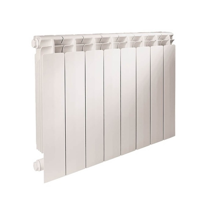 Алуминиев радиатор ALL-THERM, H350, 1694W (ΔT = 60 K), 14 глидера, Сглобен, 4.85л