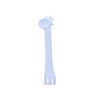 Lingurita din silicon 2 in 1 Giraffe Blue Lingurita din silicon 2 in 1 Giraffe Blue