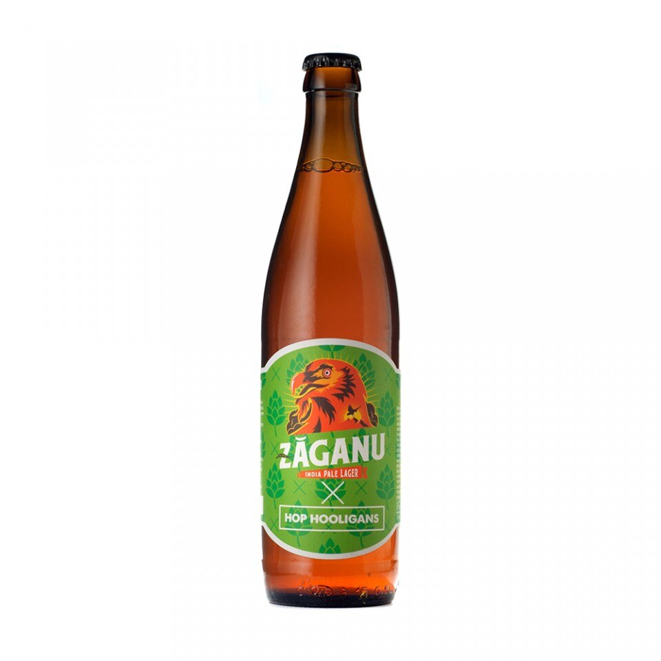 Bere Craft, Zaganu x Hop Hooligans India Pale lager, alcool 6 %, 0.5 l