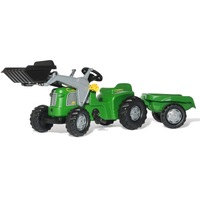 tractor cu pedale imaginarium tractor rollykiddy green  cu remorca si cupa frontala articulata verde 2-5 ani imagen 5_0_
0