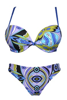 Costum de baie in 2 piese, Lormar, PRA 851205, Super push-up, Albastru Costum de baie in 2 piese, Lormar, PRA 851205, Super push-up, Albastru