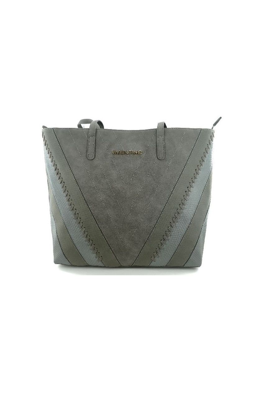 Geanta, Valentino, Gri, Piele, 32 x 40 x 13