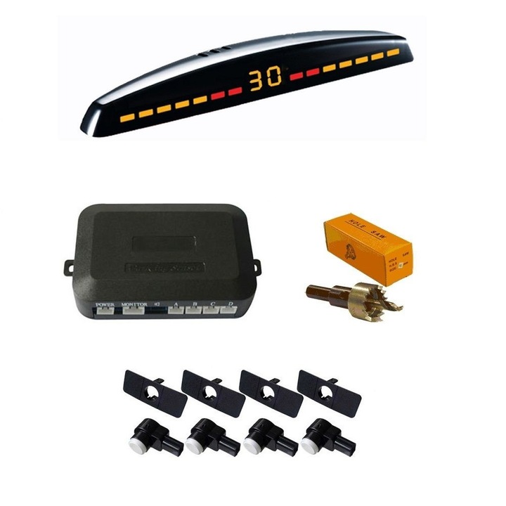Senzori parcare tip OEM cu senzori tip originali 16,5 mm cu display LED S309-OEM