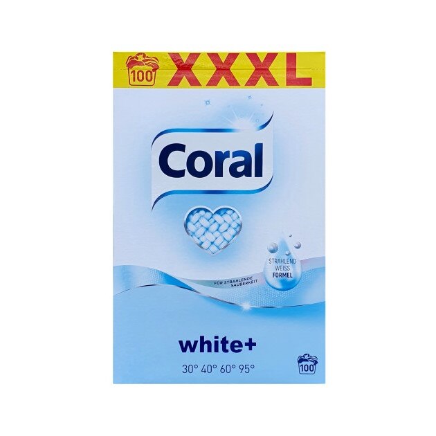 Detergent automat Coral rufe albe 100 spalari 7 kg