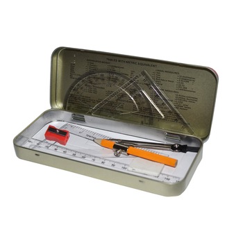 Trusa geometrie metalica, Marshal , 8 piese Trusa geometrie metalica, Marshal , 8 piese