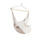 Hamac tip scaun brazilian suspendat Brasilia, capacitate 150kg, 130x100 cm, culoare bej