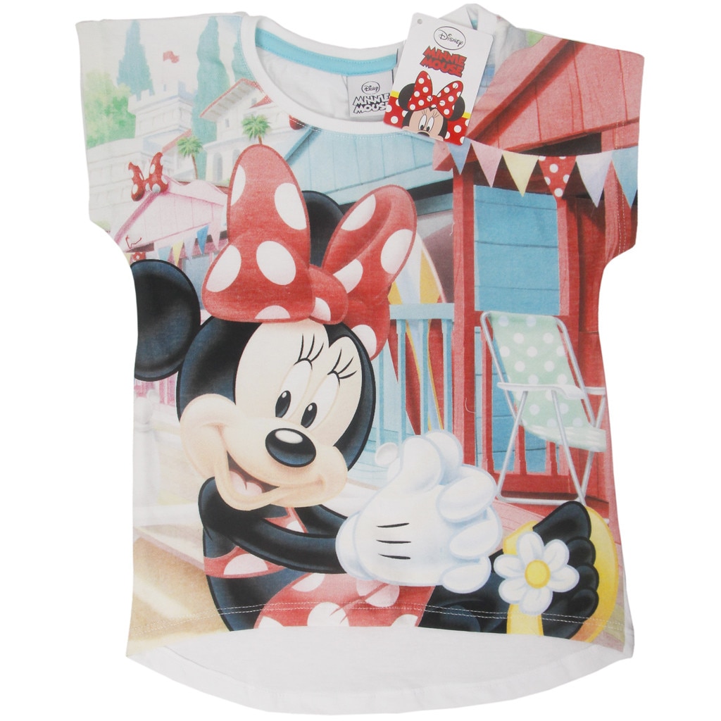 Tricou bumbac, fete, Minnie Summer, Disney, multicolor