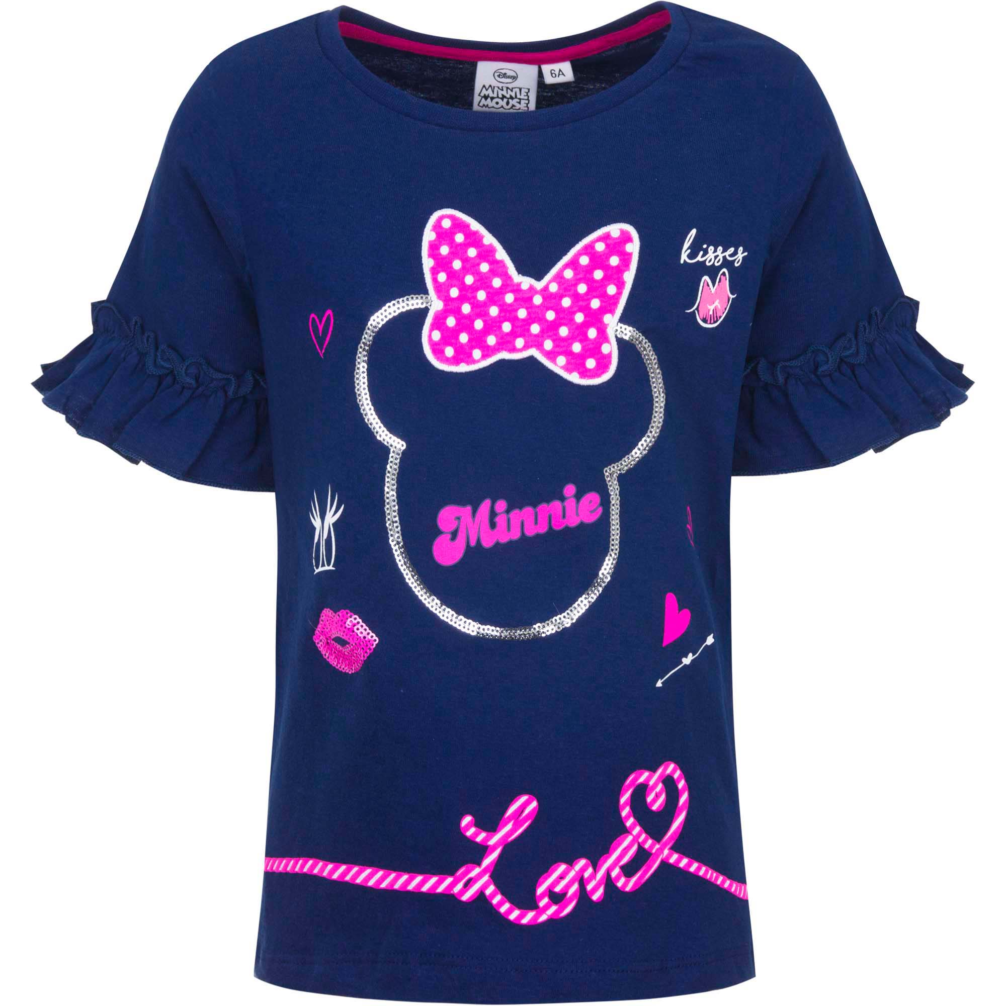 Tricou fetite, Minnie, Albastru, 104 CM