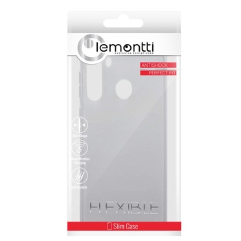 Husa de protectie Lemontti Silicon pentru Samsung Galaxy A21, Transparent Husa de protectie Lemontti Silicon pentru Samsung Galaxy A21, Transparent