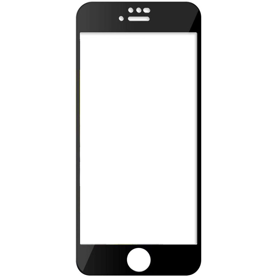 Folie de protectie Lemontti Sticla Full Fit pentru iPhone SE 2, Black