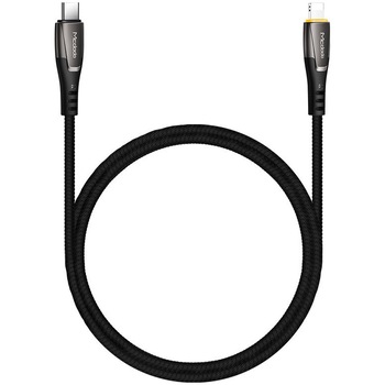Cablu de date Mcdodo Porsche Series PD Type-C la Lightning, 1.2m, Indicator LED, Black Cablu de date Mcdodo Porsche Series PD Type-C la Lightning, 1.2m, Indicator LED, Black