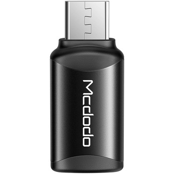 Adaptor Mcdodo Extreme Series MicroUSB la USB 2.0, Black Adaptor Mcdodo Extreme Series MicroUSB la USB 2.0, Black