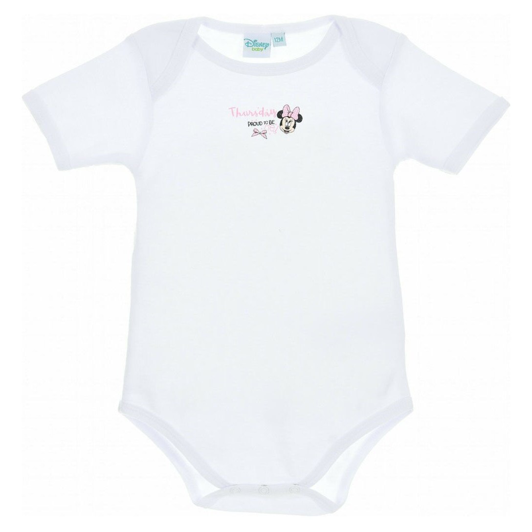 Body maneca scurta, Minnie, Thursday, alb