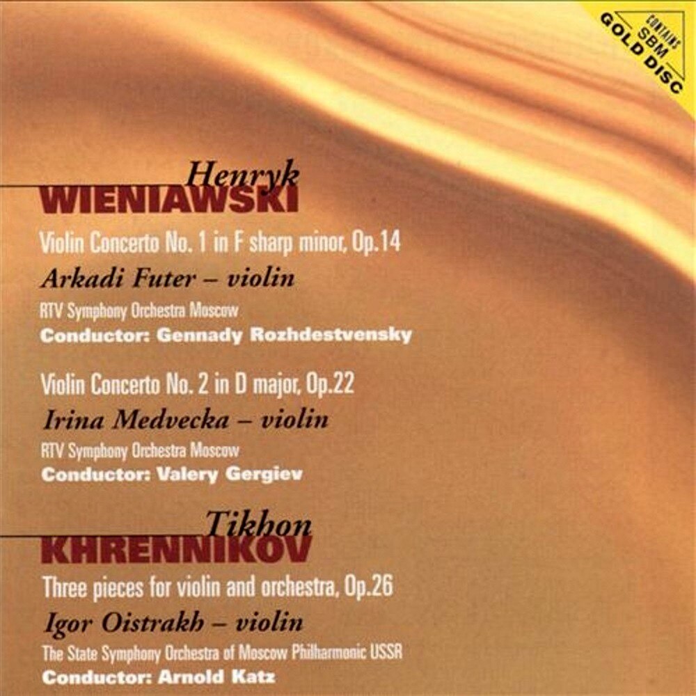 Henryk Wieniawski / Tikhon Khrennikov - Violin Concerto No.1,2 / Three pieces for violin & orchestra - CD