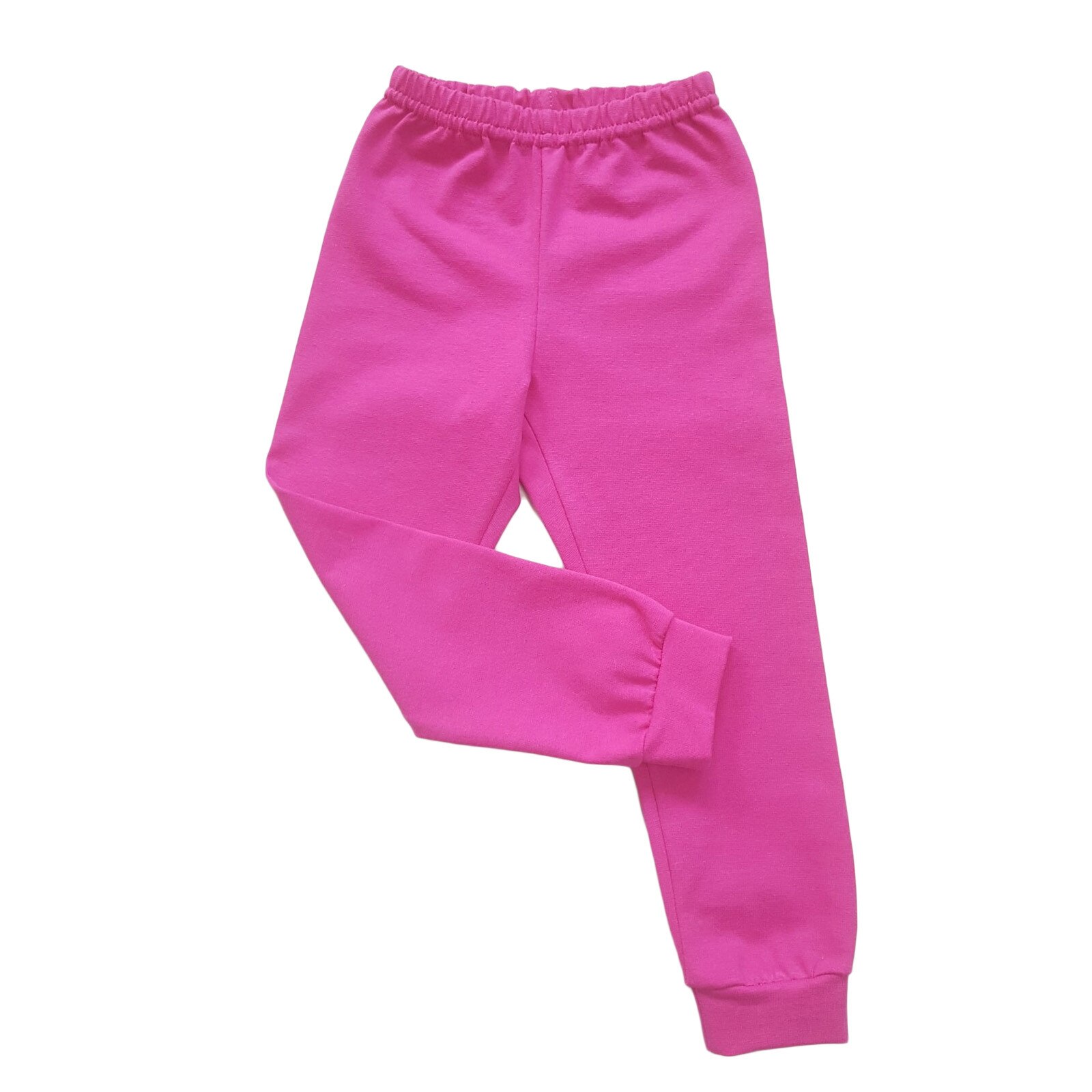 Pantaloni lungi din tricot, fete, Mic Pitic, cu manseta, Ciclamen