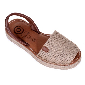 Sandale AVARCA din Iuta si Piele Naturala, Maro Sandale AVARCA din Iuta si Piele Naturala, Maro