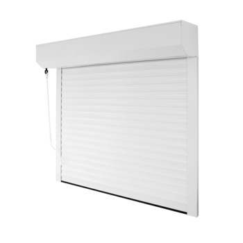 Usa aluminiu tip rulou , manuala , culoare alb , L 2200 x 2250 H mm Usa aluminiu tip rulou , manuala , culoare alb , L 2200 x 2250 H mm