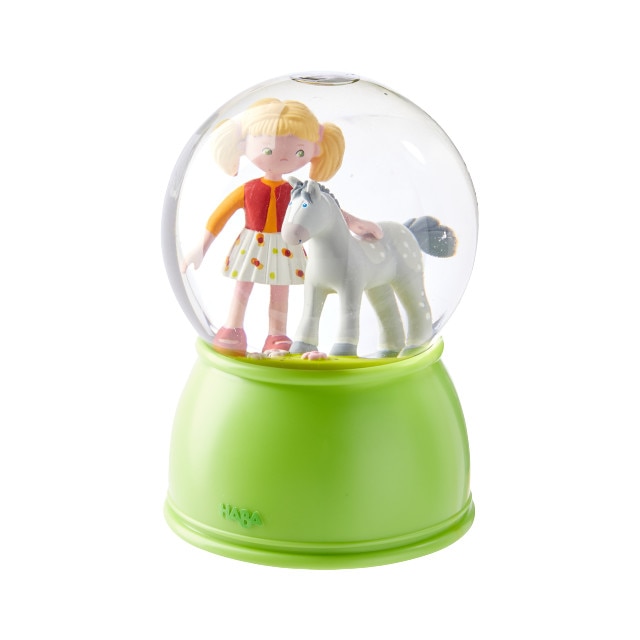 Glob Haba culori ambientale, Fetita cu ponei, verde