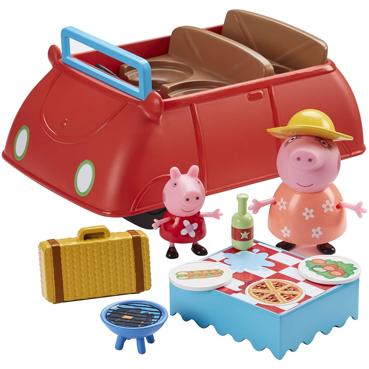 Set Figurine Peppa Pig Big Red Car