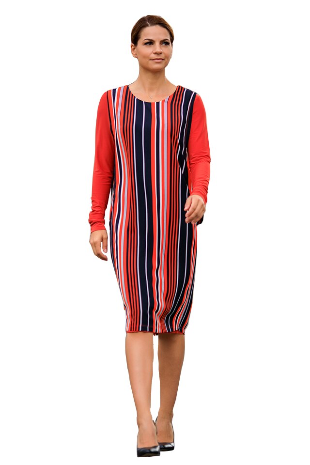 Rochie de vara cu dungi verticale, Mioara