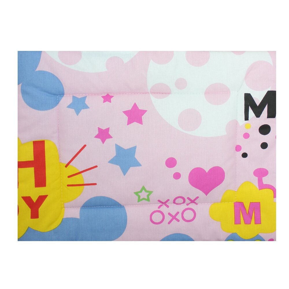 Perna slim, Minnie si Mickey, roz, 37x28cm