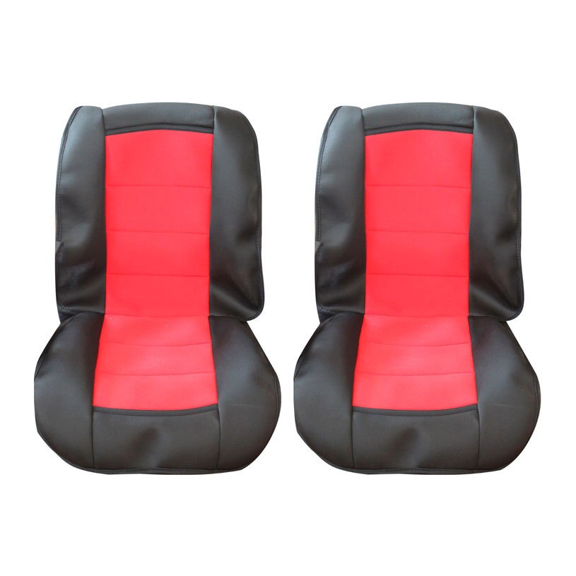 Set huse auto COMBO, 2 buc, Negru - Rosu