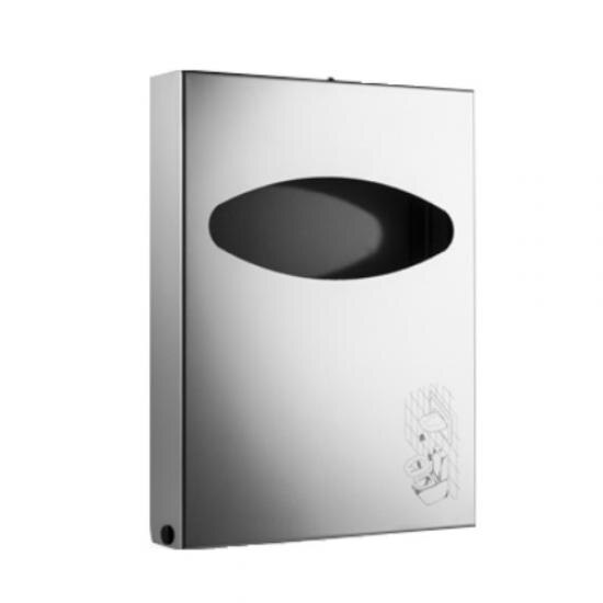 Dispenser acoperitoare colac WC, inox lucios