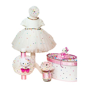 Set botez trusou fete, Licurici Bebe, nou nascuti, 3-6 luni, kitty Set botez trusou fete, Licurici Bebe, nou nascuti, 3-6 luni, kitty