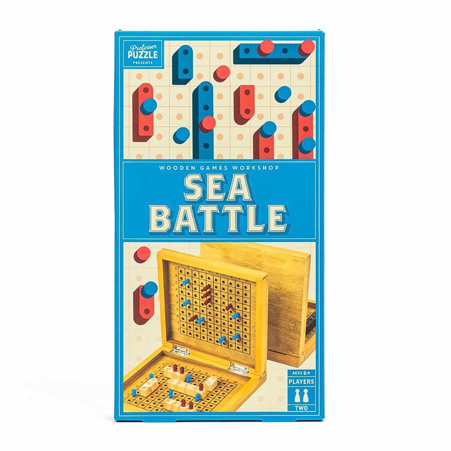 Joc de societate Wooden Games Workshop - Sea Battle