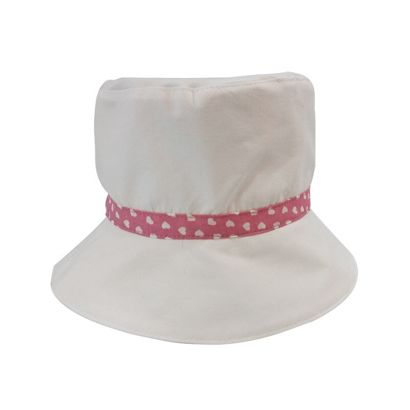 Palarie subtire alba de vara pentru fetite 5-6 ani, KidsDecor, 54 cm