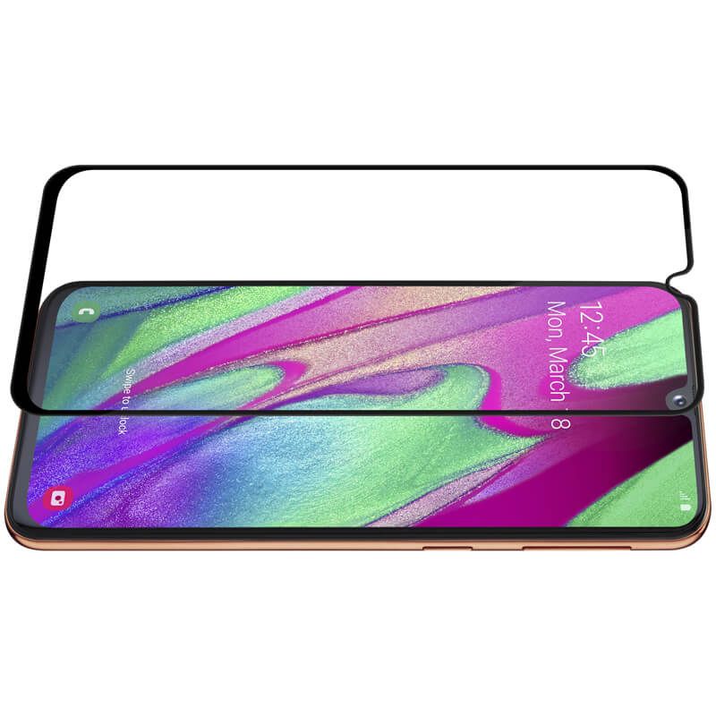 Folie sticla compatibila cu Samsung A40, neagra