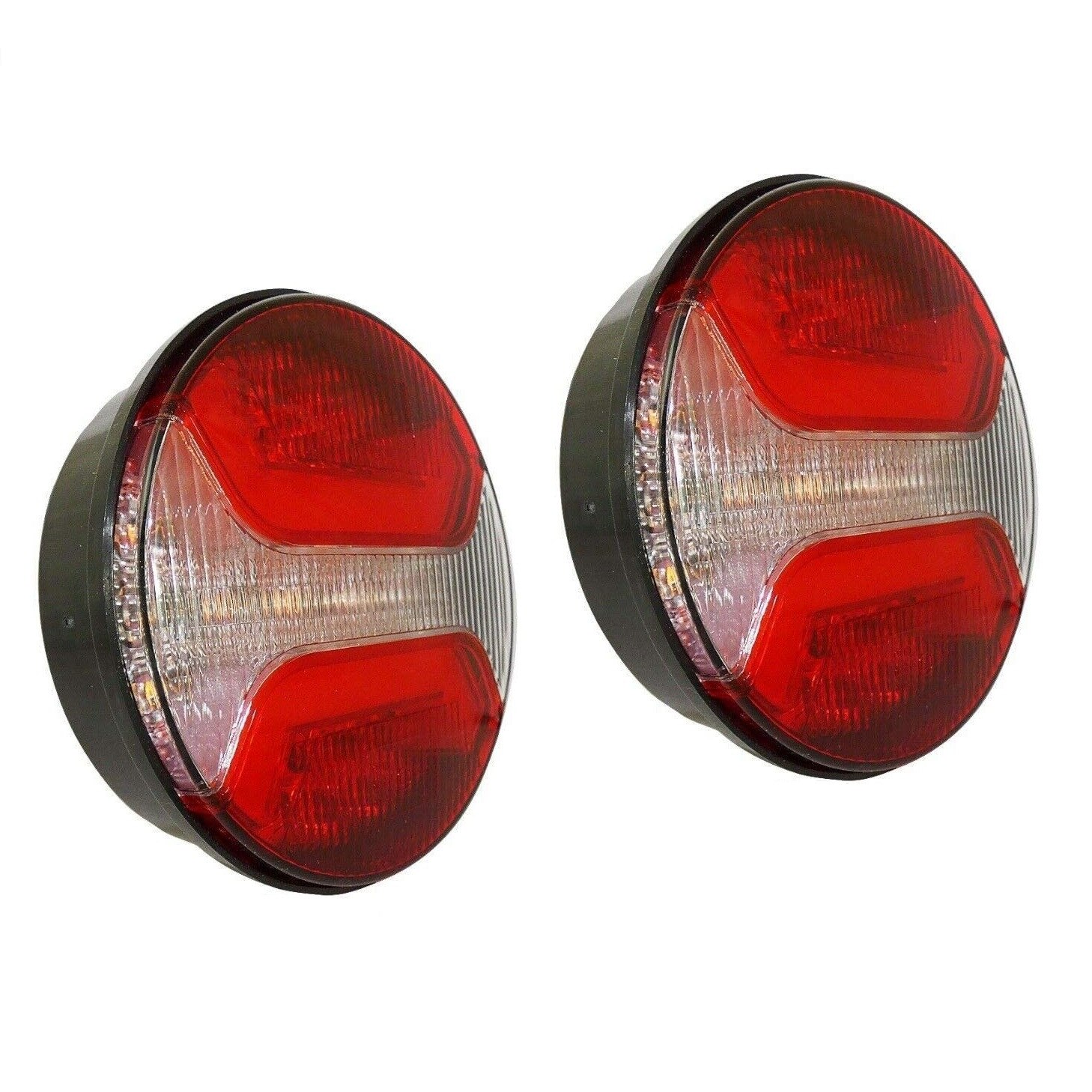 Set 2 Led Lampi Stop Auto Flexzon, Neon Glow, E-Mark - E9, pentru Remorca, Camion, Trailer, 12/24V