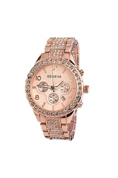 Ceas Dama Geneva, Analogic, cu cristale, Rose Gold Ceas Dama Geneva, Analogic, cu cristale, Rose Gold