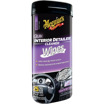 Servetele umede pentru curatare interior auto Meguiars, 25 bucati, 18x23cm, Quik Interior Detailer Wipes Servetele umede pentru curatare interior auto Meguiars, 25 bucati, 18x23cm, Quik Interior Detailer Wipes
