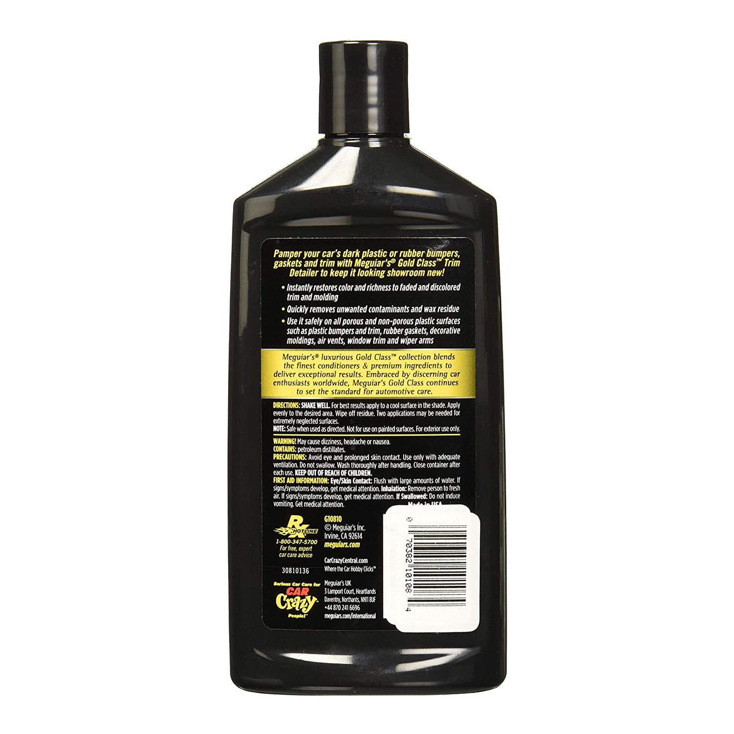 Dressing de plastice exterioare cu efect de restaurare MEGUIAR'S Gold Class Trim Detailer 295ml