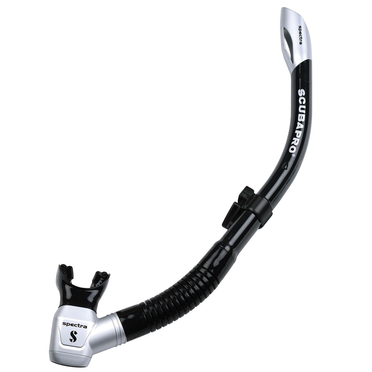 Snorkel Scubapro - SPECTRA Black, Argintiu