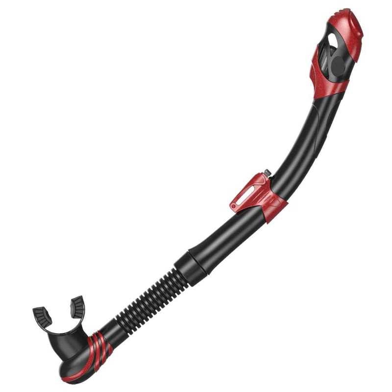 Snorkel Seac - VORTEX DRY Black, Rosu