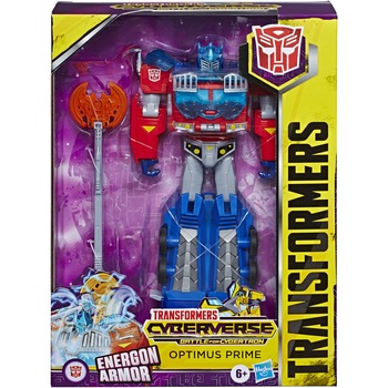 Figurina Transformers Cyberverse Battle for Cybertron - Optimus Prime, 20 cm Figurina Transformers Cyberverse Battle for Cybertron - Optimus Prime, 20 cm