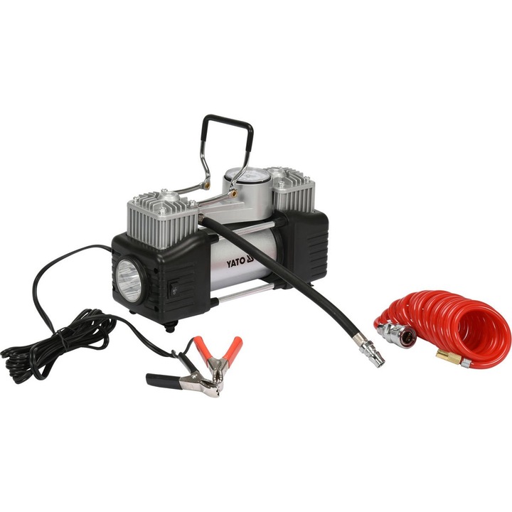 Yato YT-73462 autókompresszor, LED lámpával, 250W