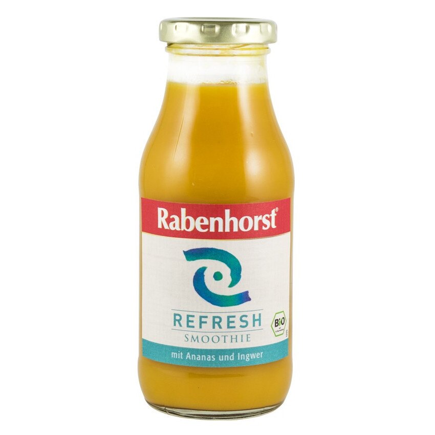Smoothie bio cu ananas si ghimbir Rabenhorst 240ml
