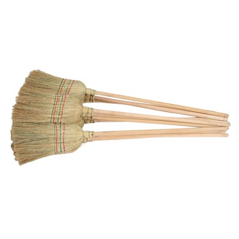 Pachet - 10 x Matura din paie (sorg) cu coada lunga din lemn Pachet - 10 x Matura din paie (sorg) cu coada lunga din lemn