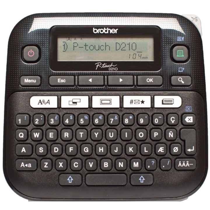 Imprimanta etichete Brother P-Touch PT-D210, tastatura QWERTY