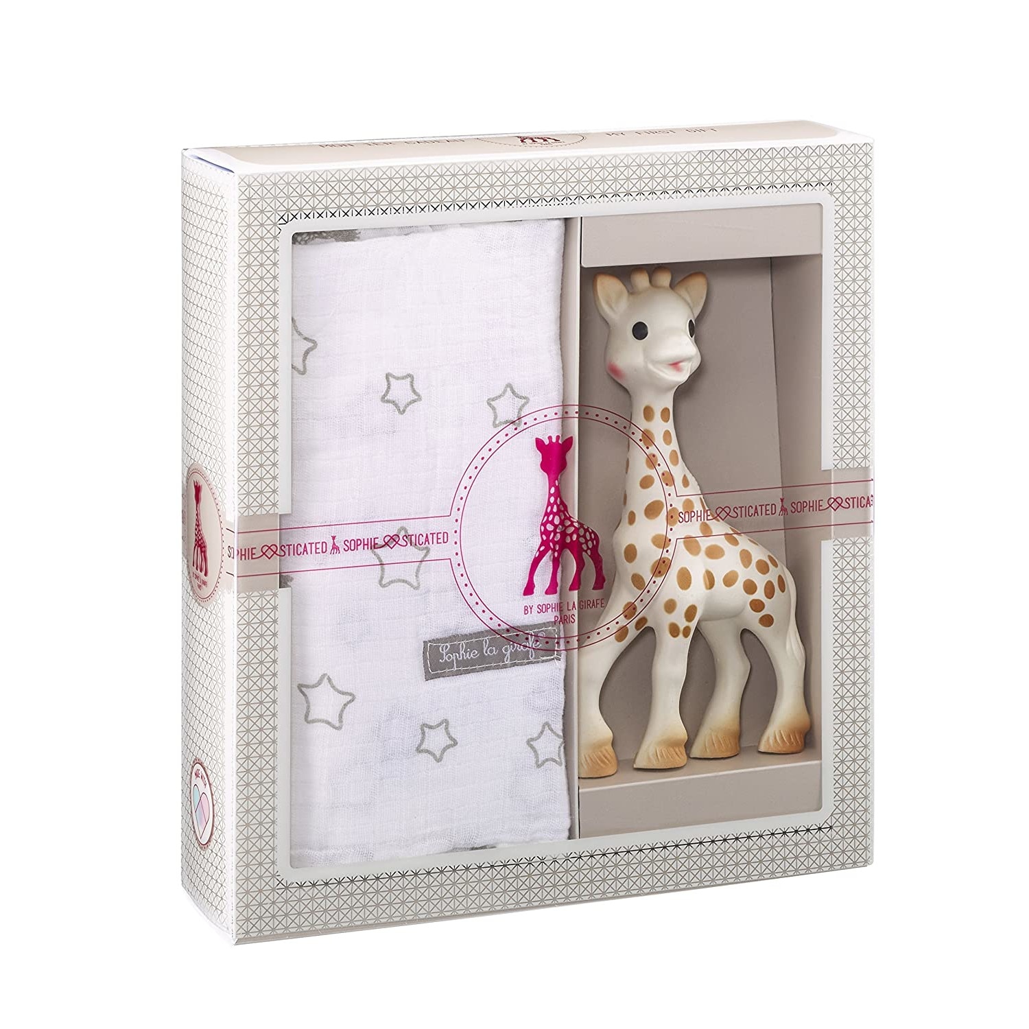 Set cadou SOPHIE-sticat Girafa Sophie